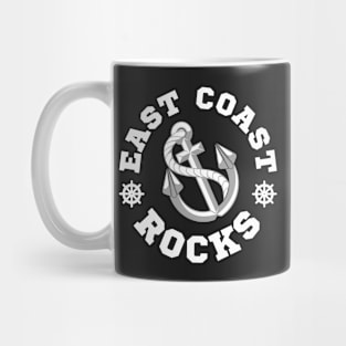 East Coast Rocks - Black and White Mug